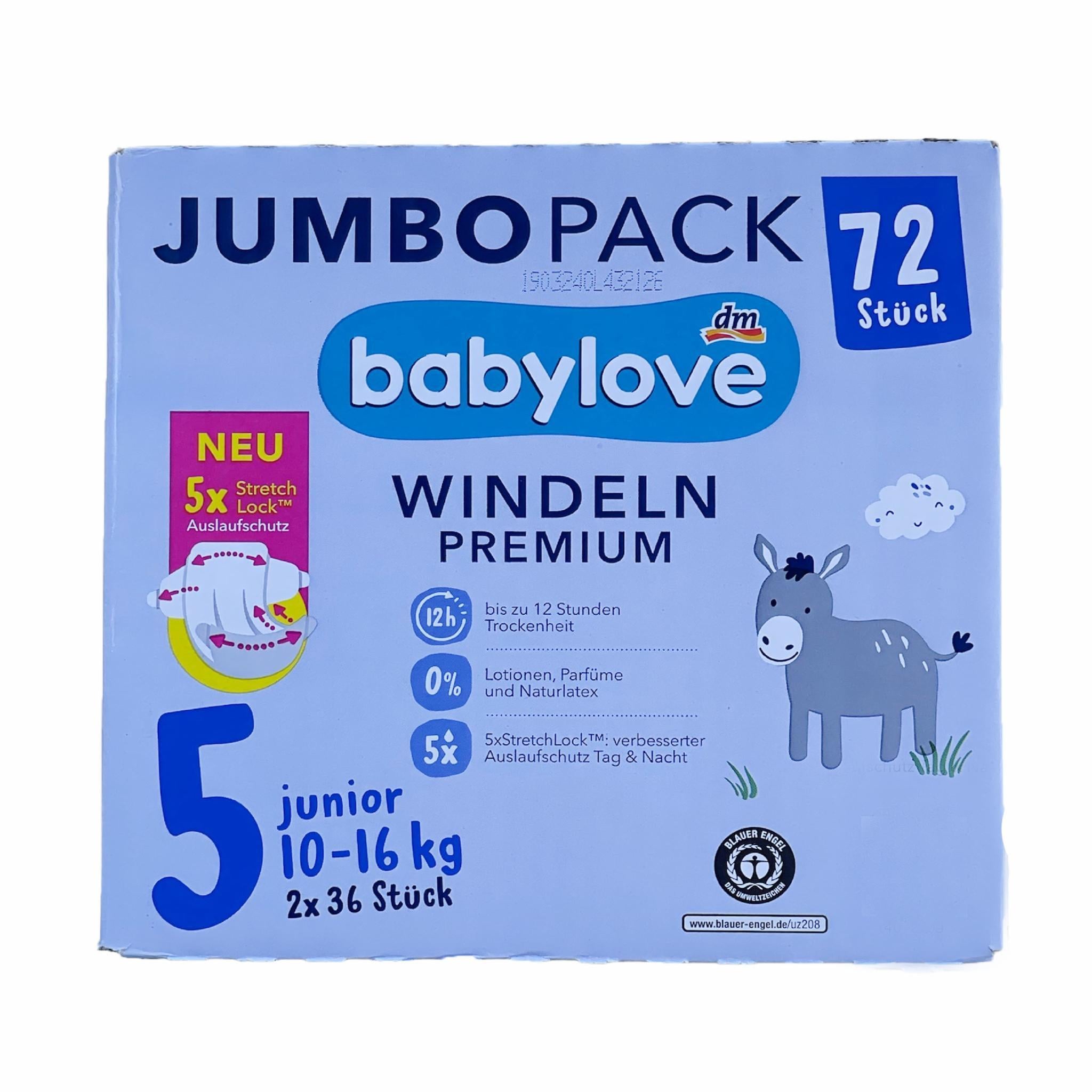 Подгузники Babylove Premium Jumbo Pack 5 Junior 10-16 кг 72 шт. (66c6095dc6bbee277613a37e) Подгузники Babylove Premium Jumbo Pack 5 Junior 10-16 кг 72 шт. (66c6095dc6bbee277613a37e)