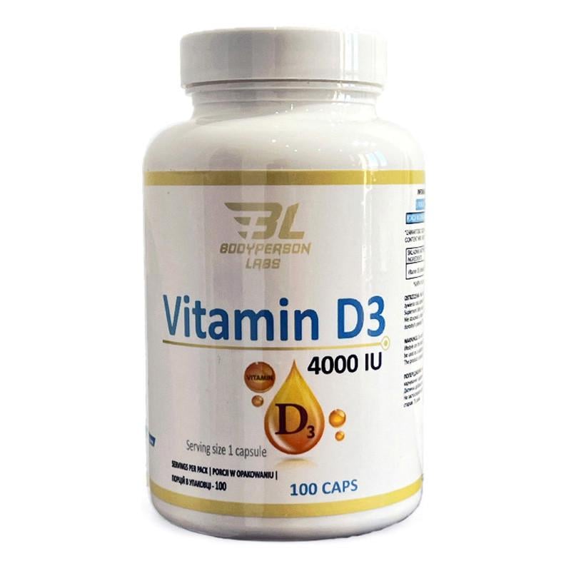 Витамин D3 Bodyperson Labs Vitamin D3 4000 IU 100 капс. (22736-01)