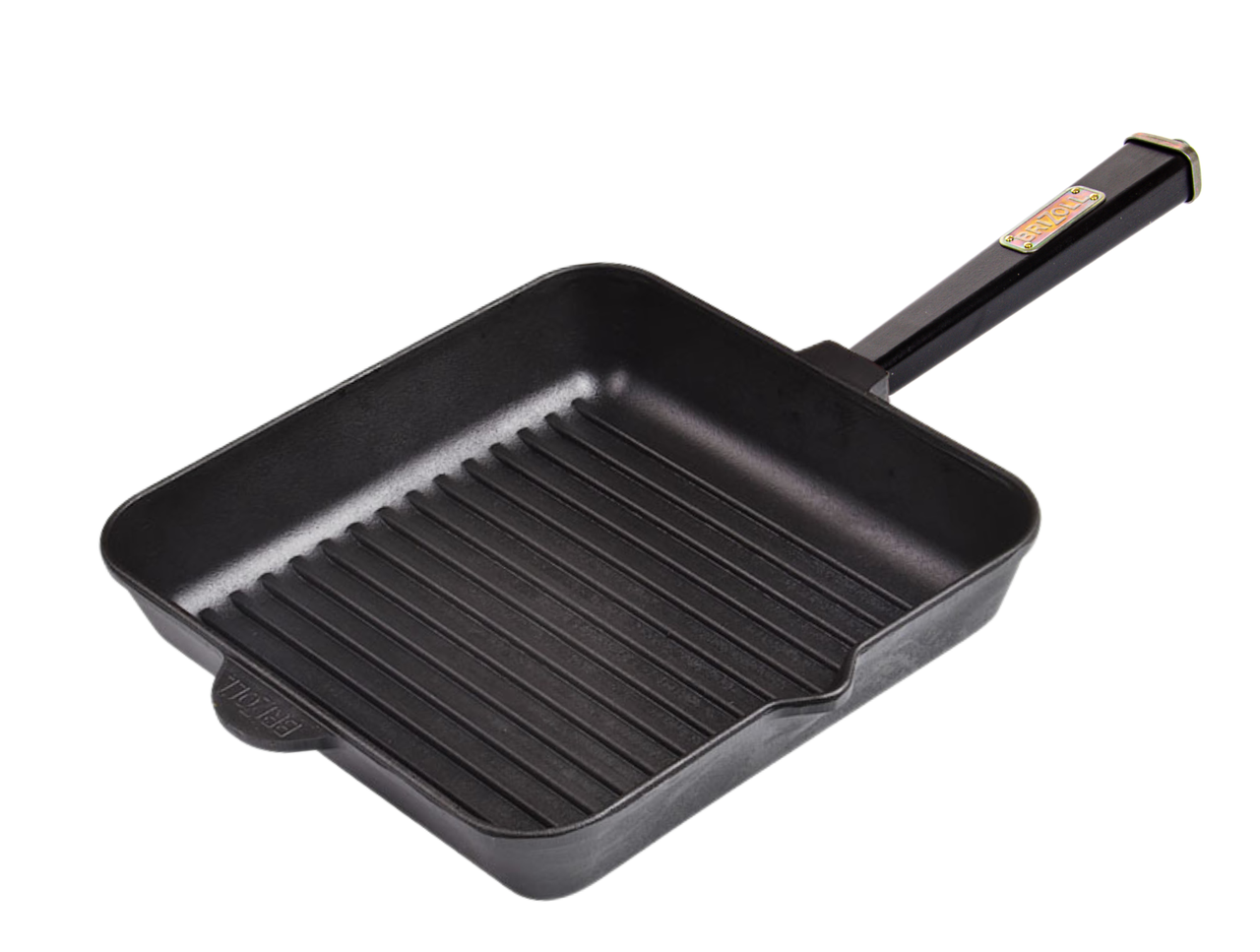 Чугунная сковорода-гриль Brizoll Optima-Black 280х280х50 мм (32551023) Чугунная сковорода-гриль Brizoll Optima-Black 280х280х50 мм (32551023)