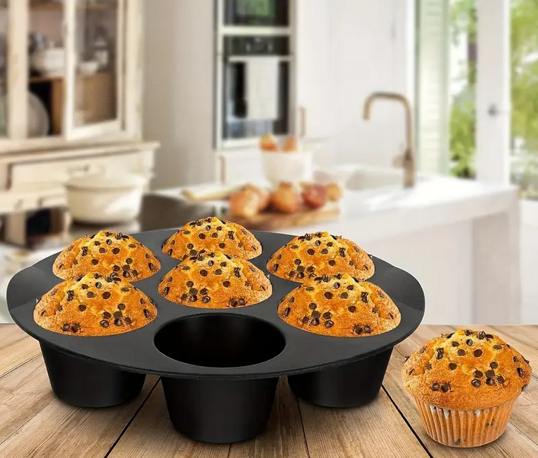 Форма силиконовая для выпечки и закусок в аэрогриле Мафины Черный 15,5 см (TYQ-15.5) - фото 3 Форма силиконовая для выпечки и закусок в аэрогриле Мафины Черный 15,5 см (TYQ-15.5) - фото 3