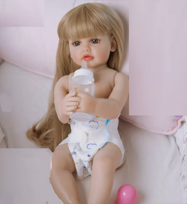Кукла Reborn Иванка винил-силиконовая с соской/бутылочкой 55 см (1958097548) - фото 8 Кукла Reborn Иванка винил-силиконовая с соской/бутылочкой 55 см (1958097548) - фото 8