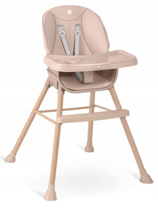 Стільчик для годування дитини NukidoTilo зі знімним столиком регульованими ніжками Рожевий