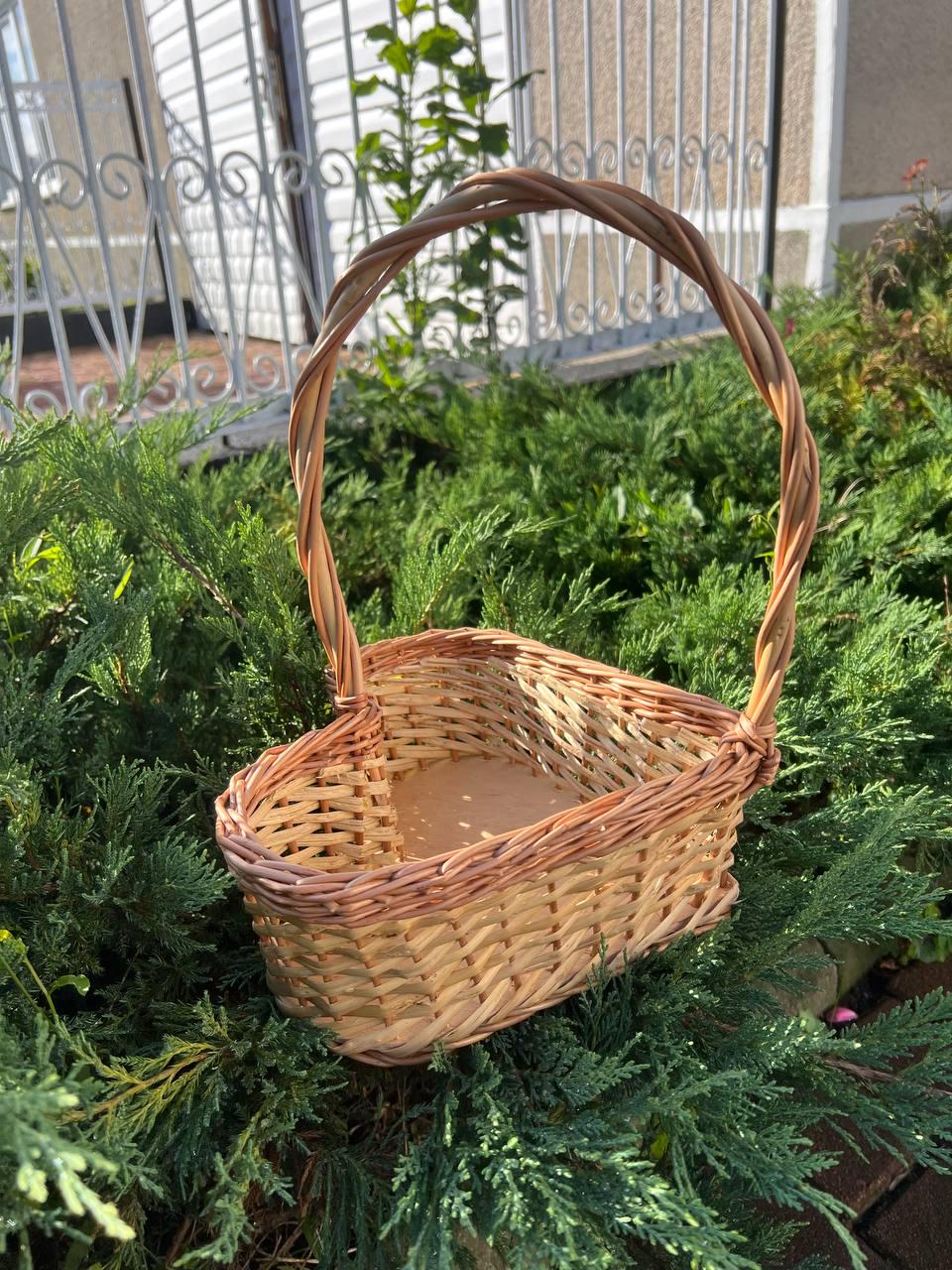 Корзина плетеная из лозы в форме сердца Сімейний Затишок - фото 5 Корзина плетеная из лозы в форме сердца Сімейний Затишок - фото 5