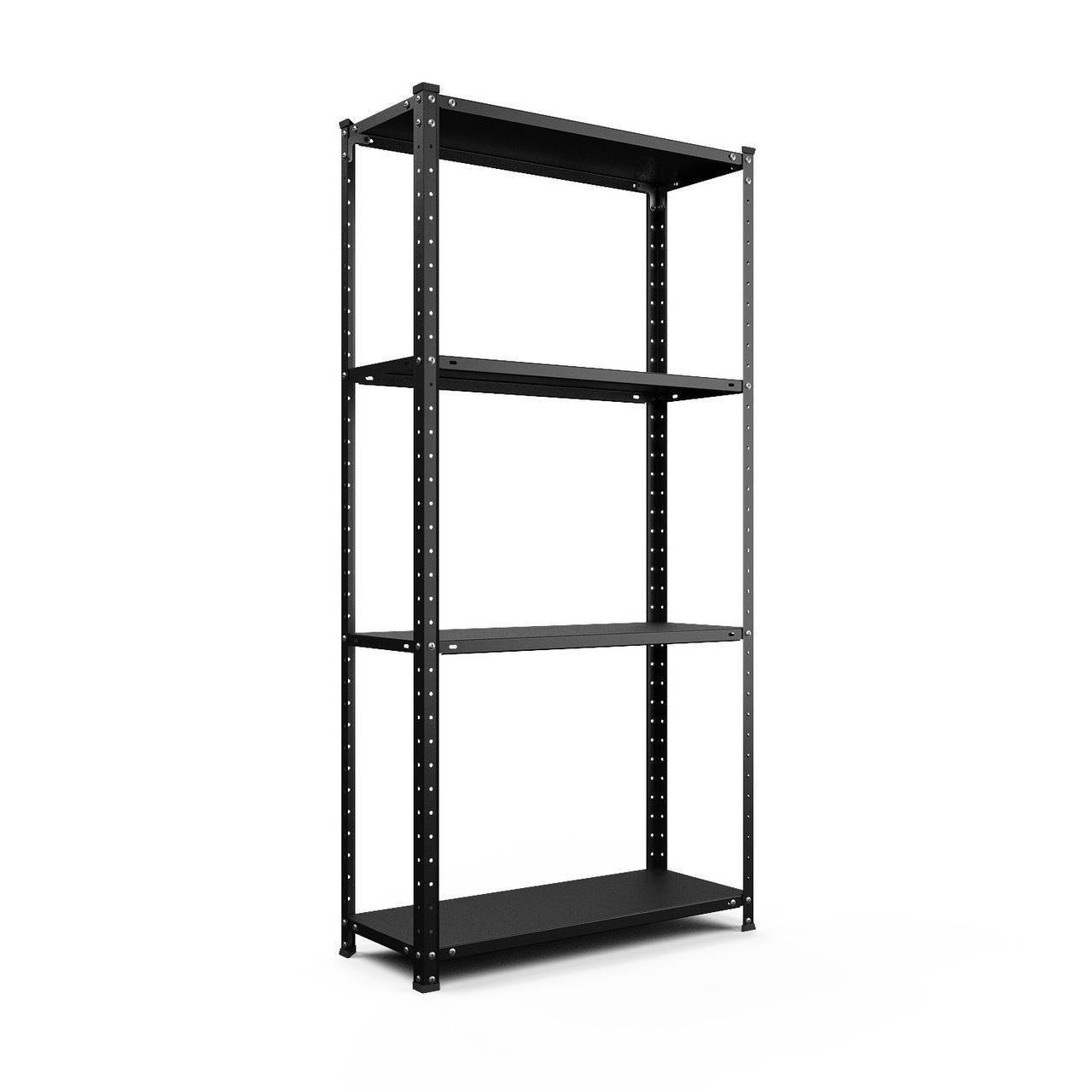 Стелаж Меткас РЕК-1 фарбований металевий 35 кг/полицю 4 полиці 1500x750x300 мм (3DPanda-REK1A)