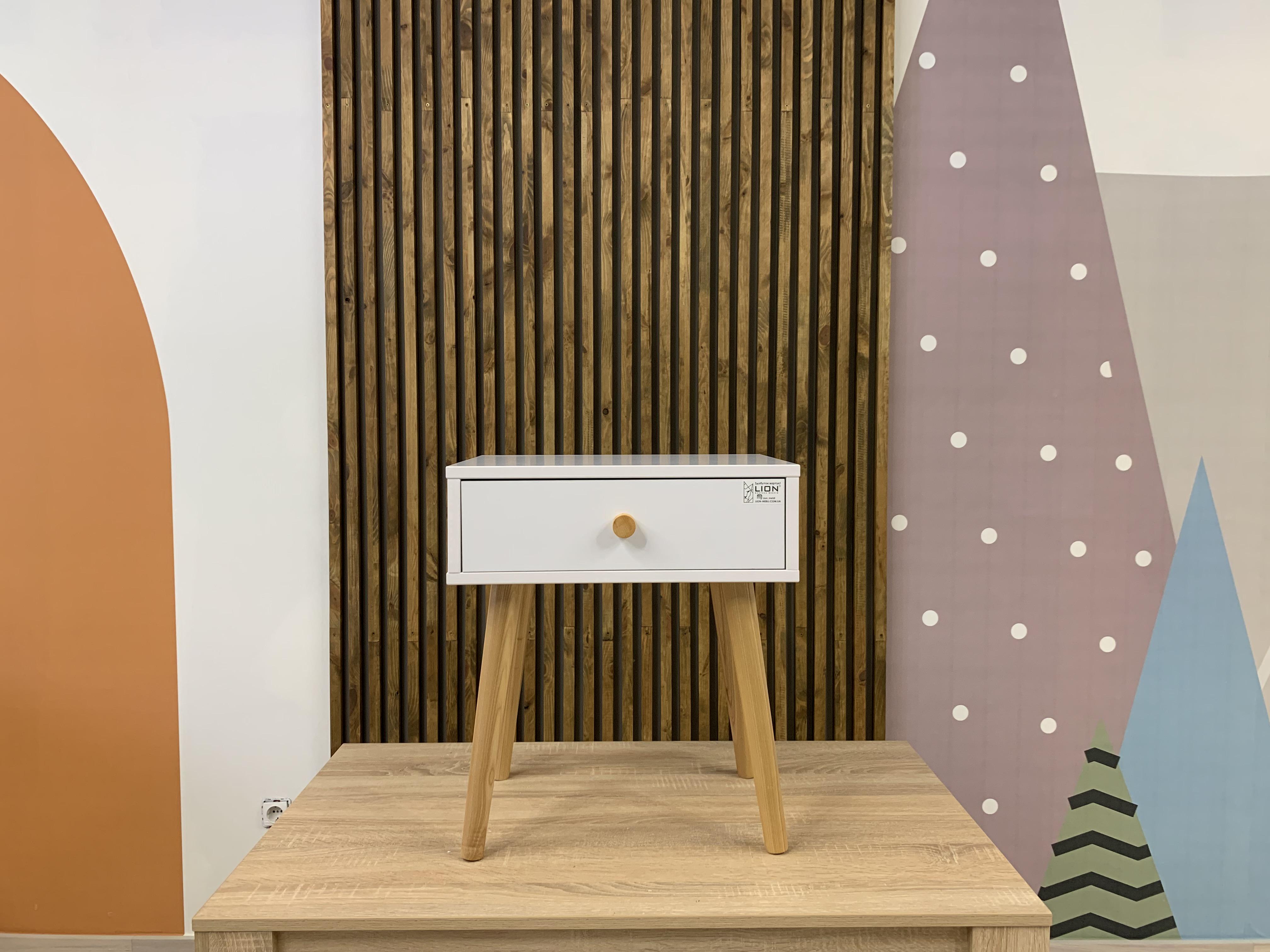 Прикроватная тумба на ножках Хьюге-4 450x330x510 мм Антрацит - фото 5 Прикроватная тумба на ножках Хьюге-4 450x330x510 мм Антрацит - фото 5