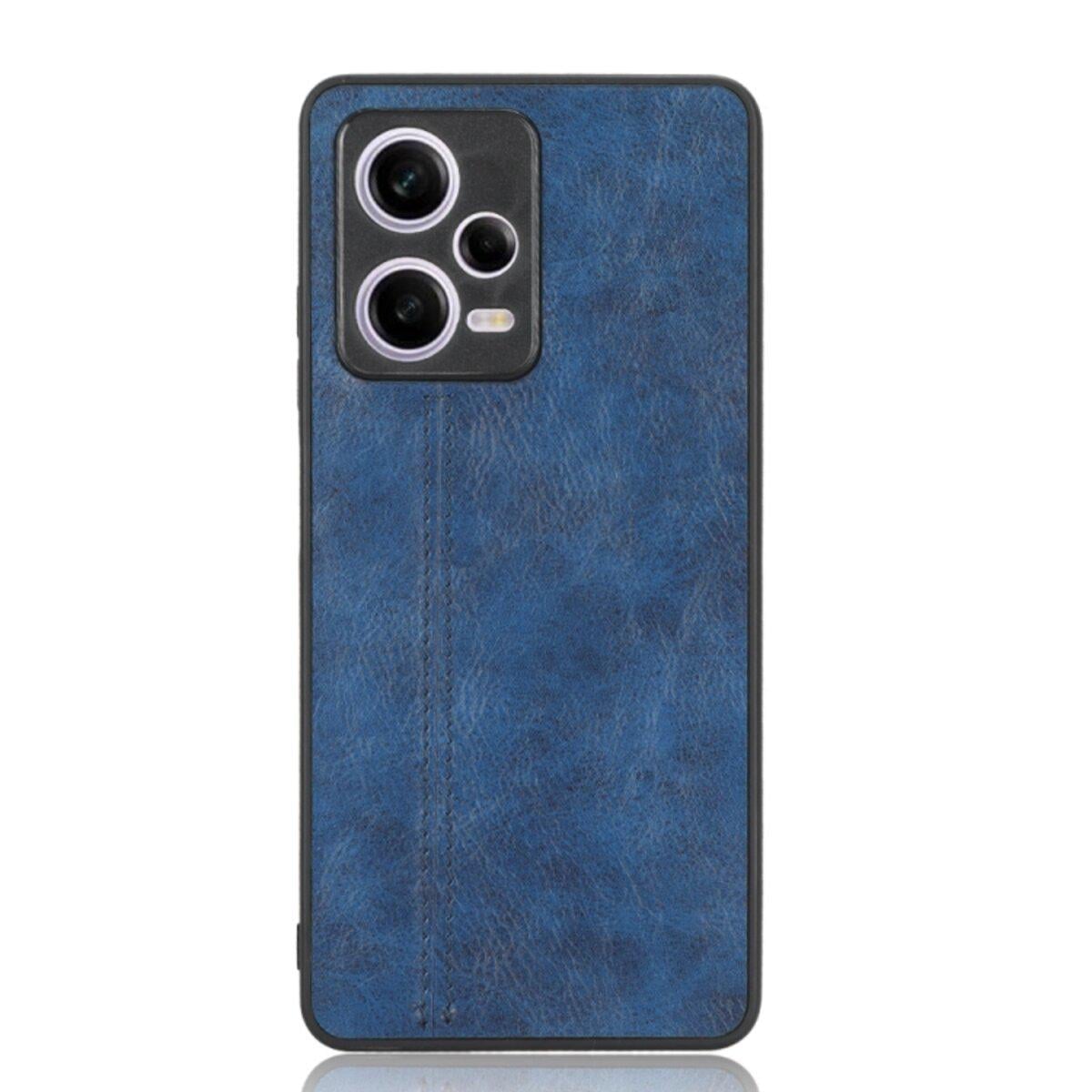 Противоударный чехол для Xiaomi Redmi Note 12 Pro 5G Cosmiс Leather Case Blue