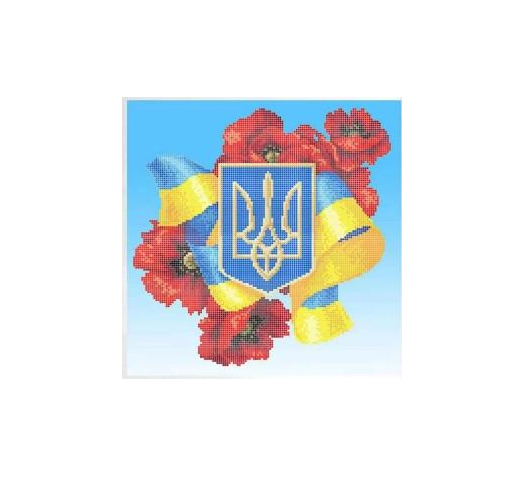 Схема для вишивки бісером Національна символіка Тризуб ЗПЛ-023 (1652207747)