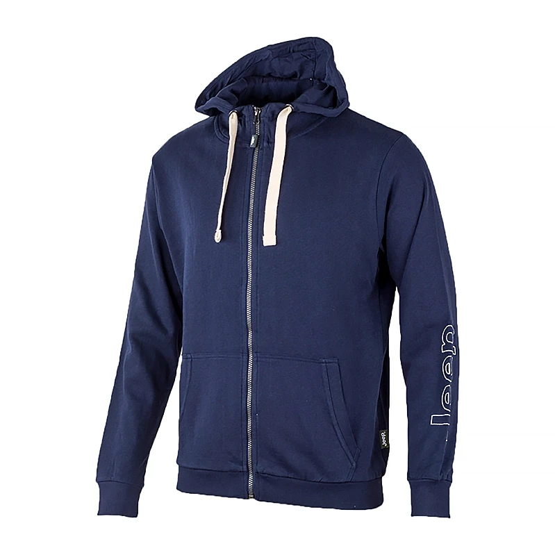 Толстовка мужская JEEP HOODED SWEATSHIRT FULL ZIP Sleeve Embroidery S Синий (O102571-K876 S)