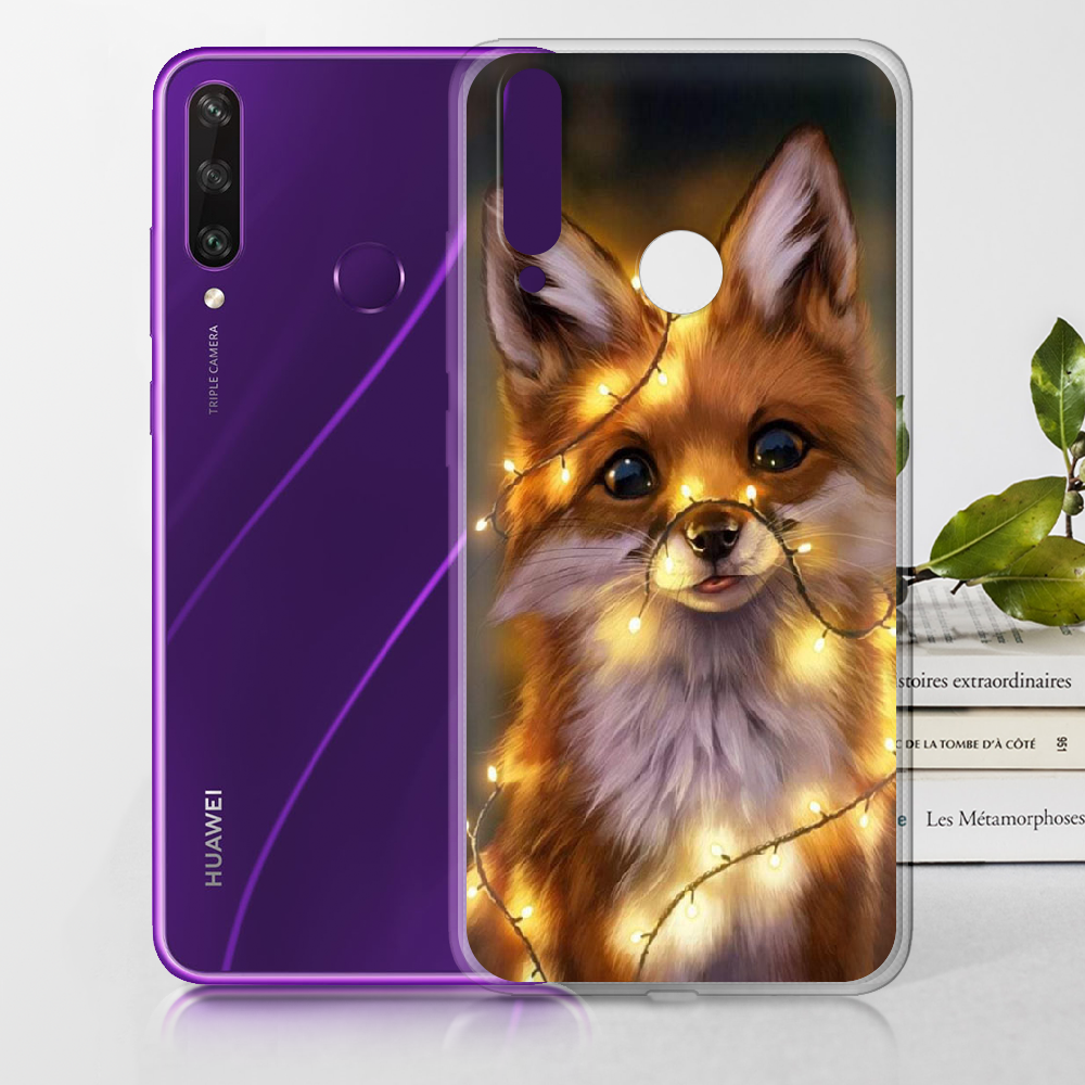 Чохол BoxFace Huawei Y6p Різдвяна Лисичка Прозорий силікон (40017-up2399-40017) - фото 2