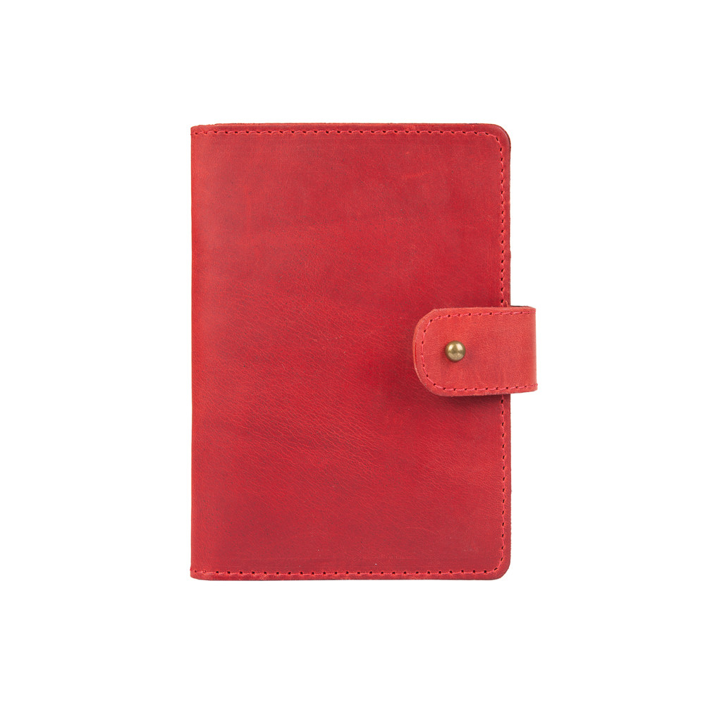 Портмоне HiArt PB-02/1 Shabby Red Berry з натуральної шкіри для паспорта/ID документів Червоний (PB-02/1-S18-1440-000)