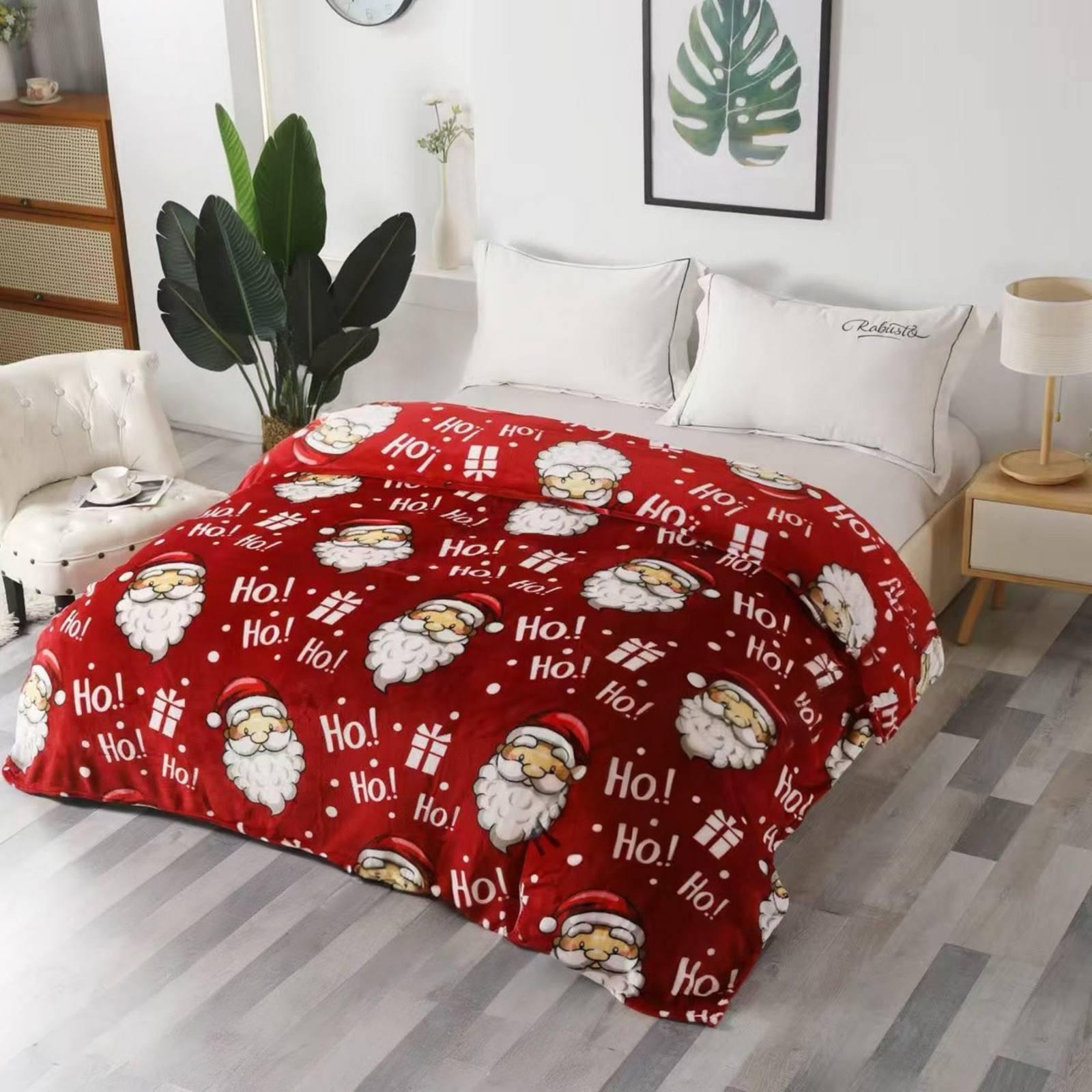 Покривало-плєд Велюр Новорічне 200x220 см Покривало-плєд Велюр Новорічне 200x220 см