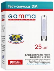 Тест-смужки до глюкометра GAMMA DM 25 шт. - фото 2