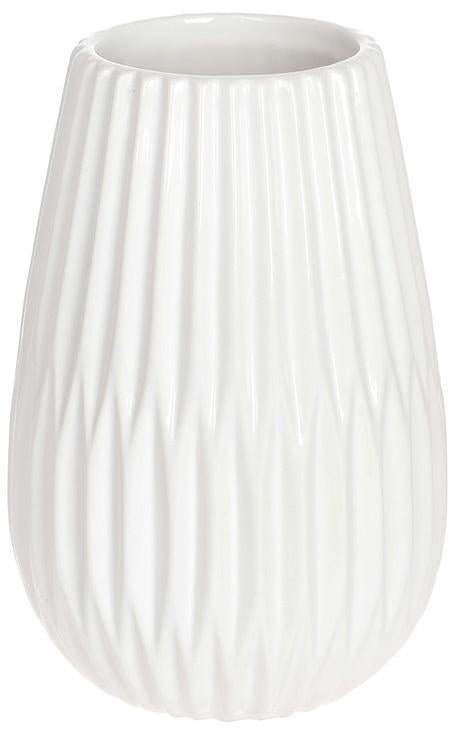 Ваза керамическая Stone Flower Виола 14x14x20 см Белый (BD-795-430)