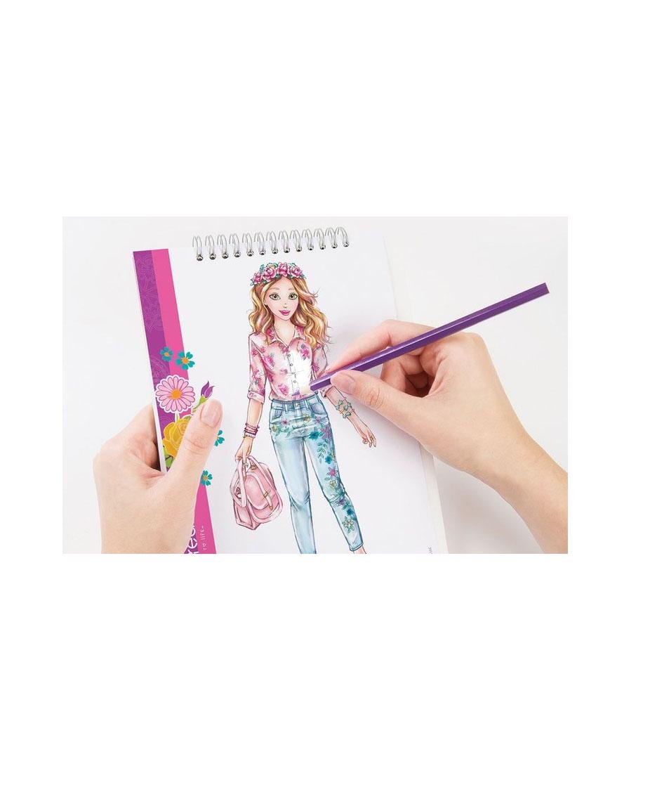 Блокнот з трафаретами Make it Real для створення модних коллекцій Квіткова фантазія MR3202 (2000990902177) - фото 4 Блокнот з трафаретами Make it Real для створення модних коллекцій Квіткова фантазія MR3202 (2000990902177) - фото 4