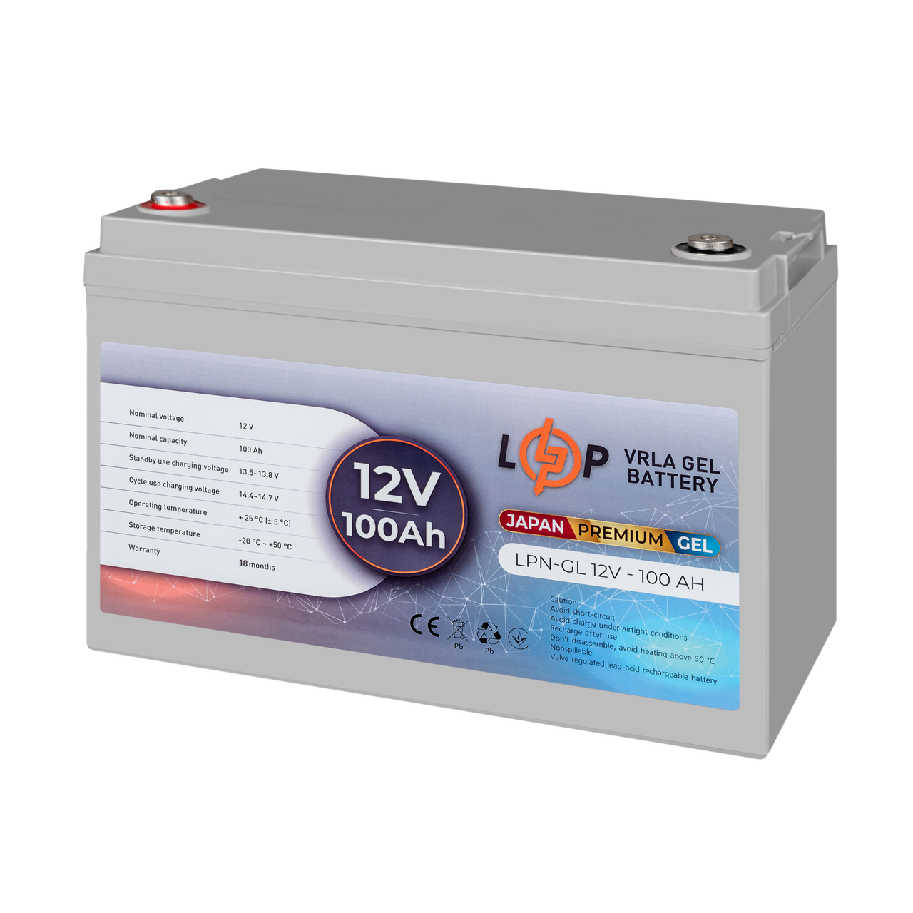 Аккумулятор гелевый LPN-GL 12V-100 Ah - фото 3