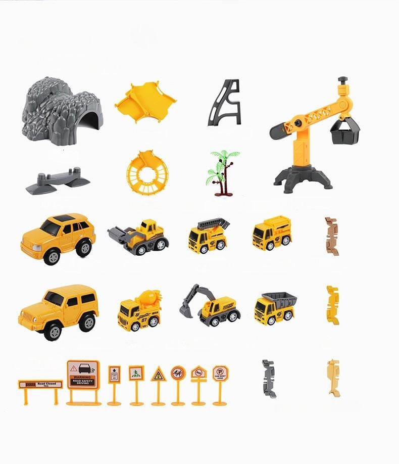 Ігровий набір автотреків Tumama Світна дорога-конструктор з машинкою Жовтий (30487937) - фото 9 Ігровий набір автотреків Tumama Світна дорога-конструктор з машинкою Жовтий (30487937) - фото 9