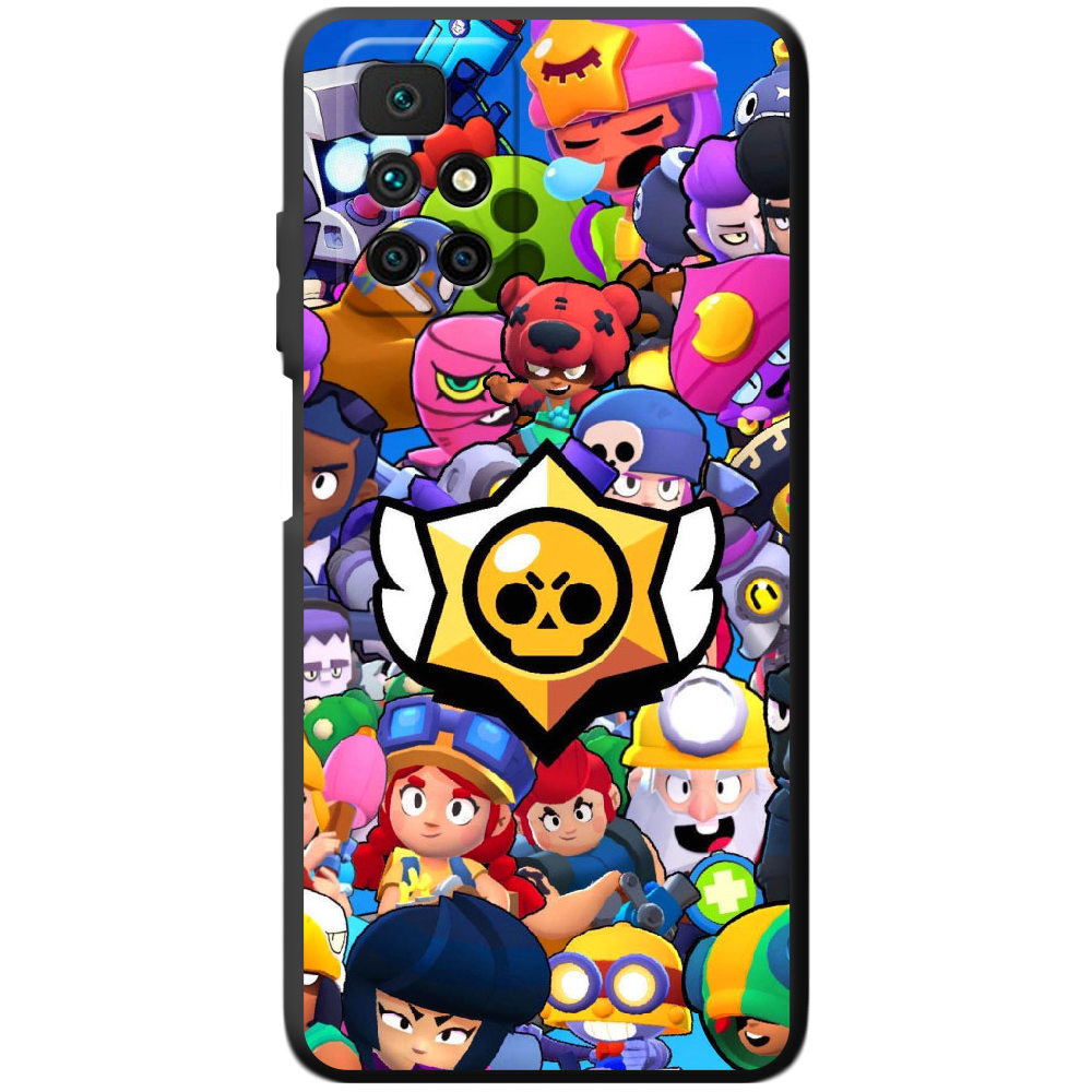 Чохол BoxFace Xiaomi Redmi 10 Brawl Stars Чорний силікон (43311-up2389-43679)