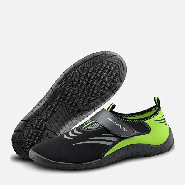 Аквашузи Aqua Speed AQUA SHOE MODEL 27A 7598 р. 38 Чорний/Сірий/Флуоресцентний жовтий (642-27A 38) - фото 4