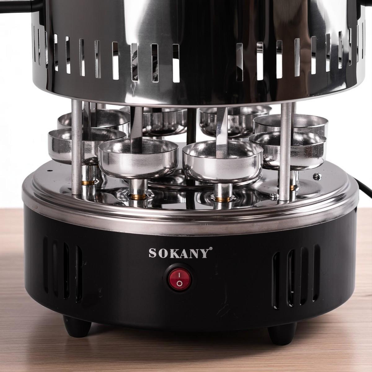 Електрошашличниця Sokany вертикальна 8 шампурів аерогриль 1500 Вт (SK-6113) - фото 3