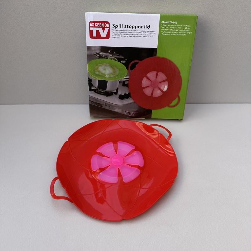 Кришка невикипайка A-PLUS 101 TV силіконова d 27,5 см Червоний (2601760346)