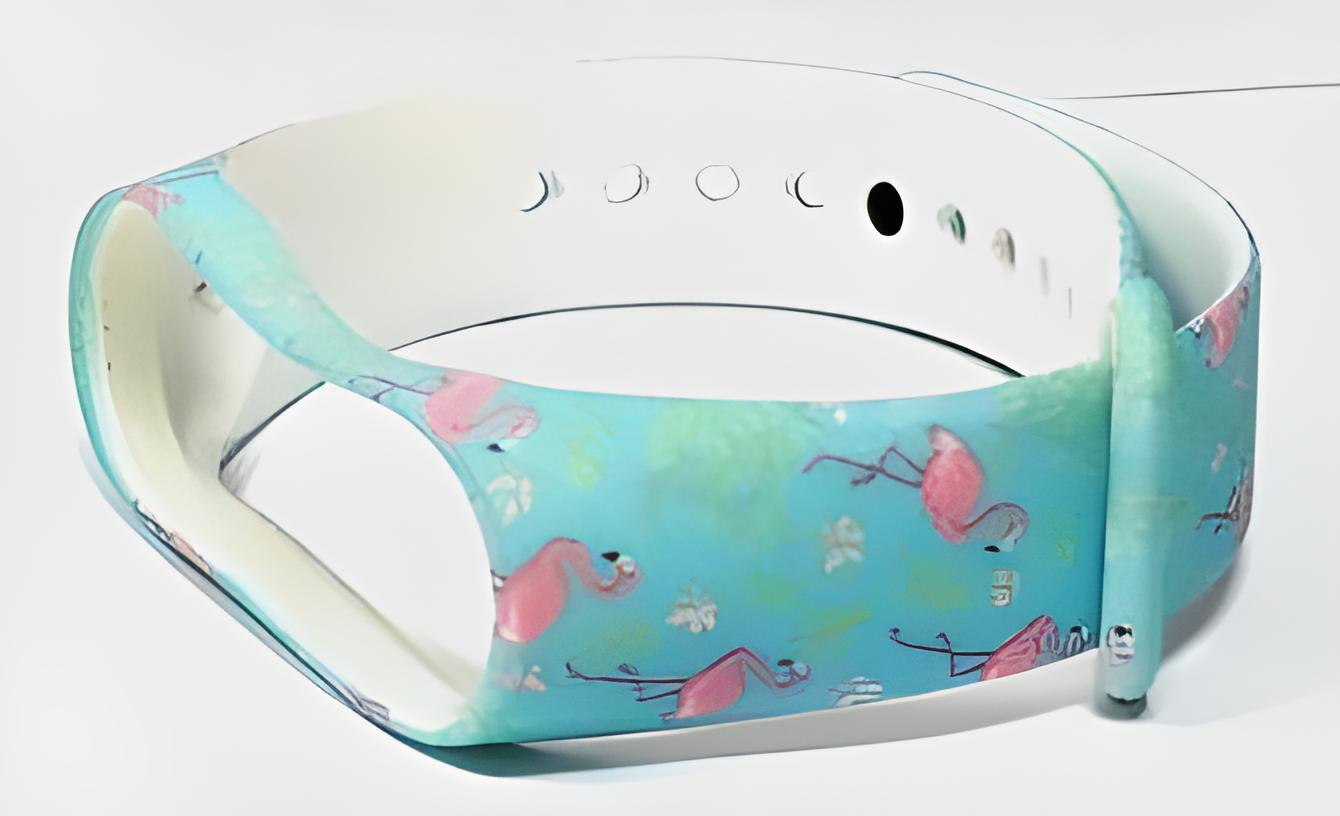 Ремешок для фитнес браслета Xiaomi Mi Band 3 4 Flamingo