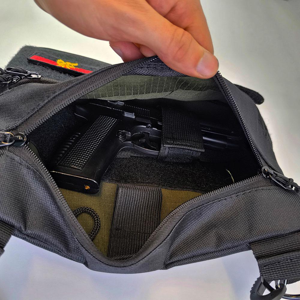 Сумка-кобура мужская 30х24 см Черный (521246) - фото 43 Сумка-кобура мужская 30х24 см Черный (521246) - фото 43