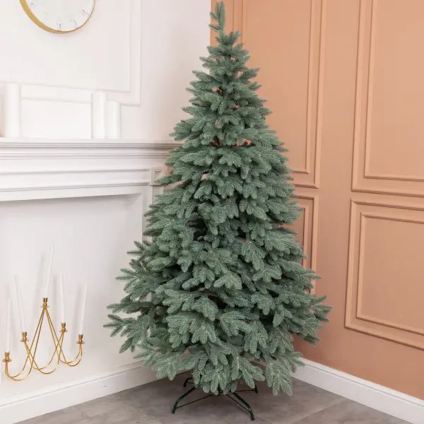 Искусственная елка Шепетовская литая 1,9 м с металлической подставкой Голубой (YA678693)