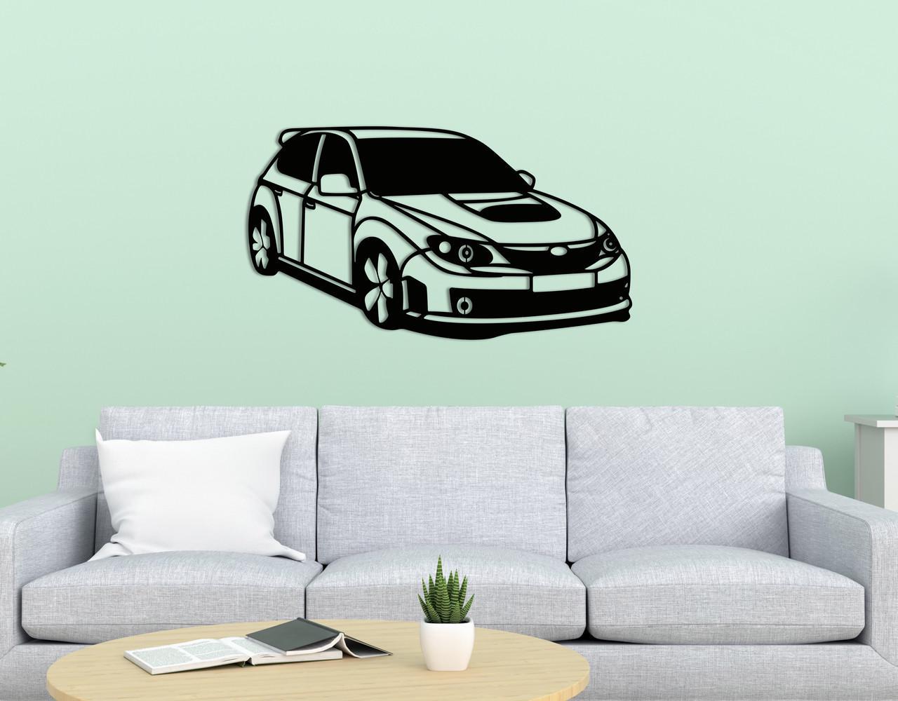 Декоративное панно на стену Upwood Decor Subaru 70х126 см Blac (1584728897)