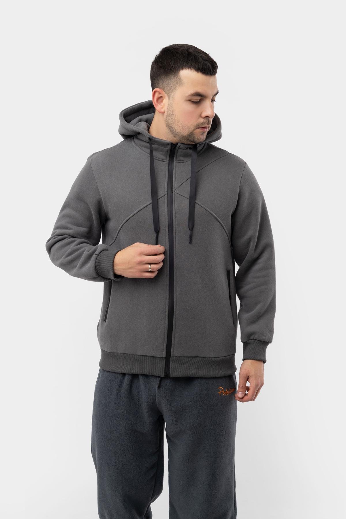 Толстовка чоловіча ЦБ-00224113 р. 44 Сірий (SKT000918980)