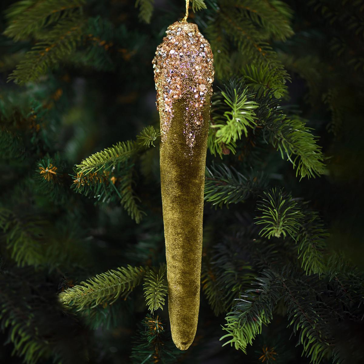 Игрушка на елку Сосулька 26 см Коричневый (TY-5-R-471) Игрушка на елку Сосулька 26 см Коричневый (TY-5-R-471)