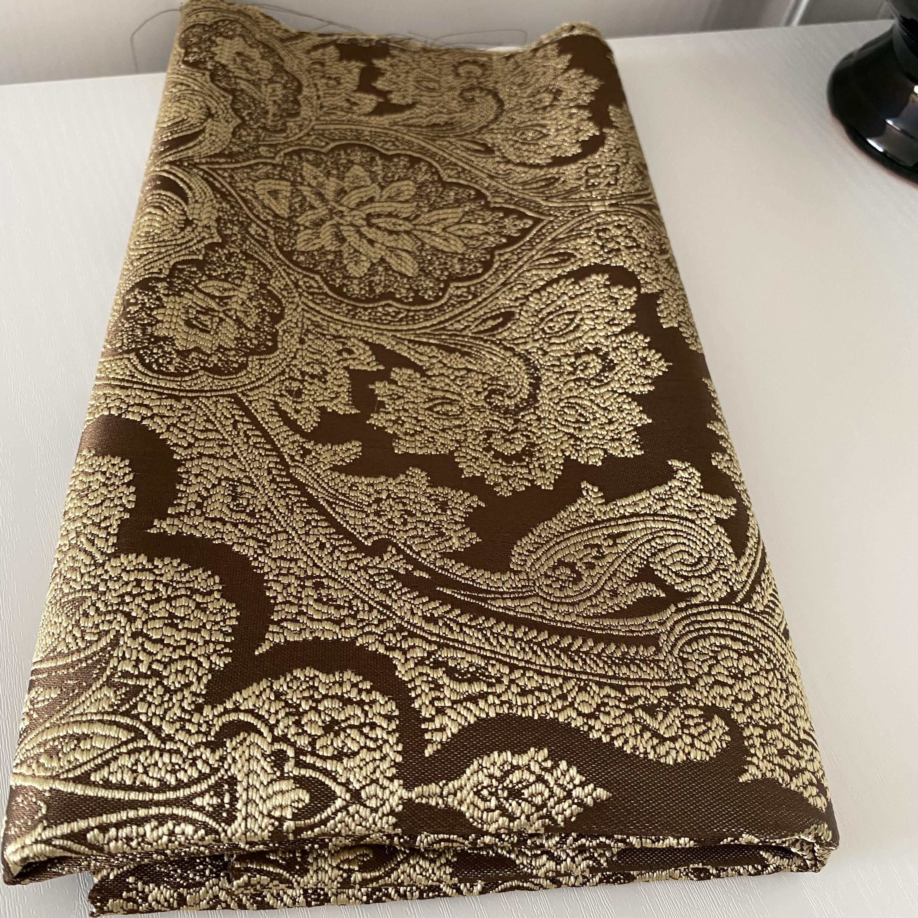 Тканина жакард Mebellini Валенсія 145 см Шоколад (MTEP2000-001) - фото 2