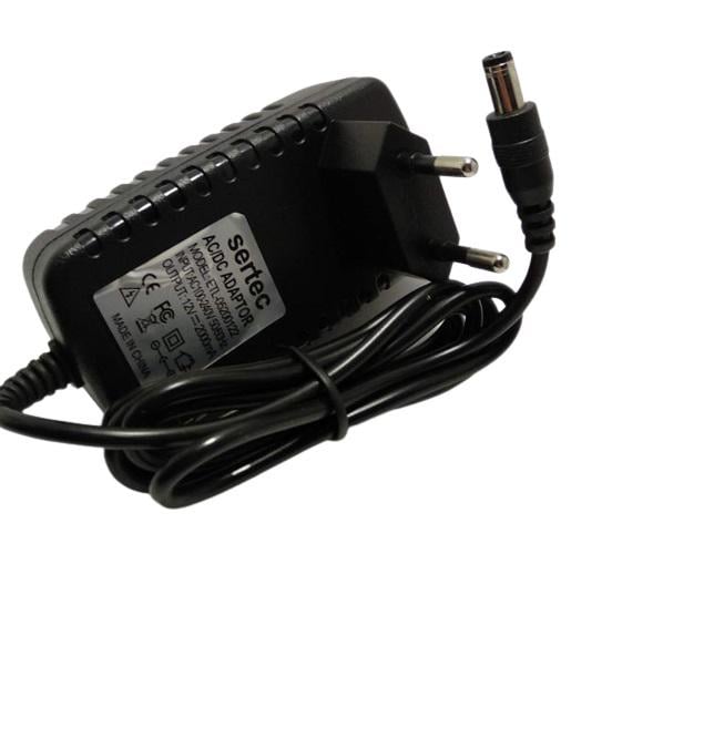 Мережевий зарядний пристрій Sertec ST-T5 12 V 2000 mAh (000022404)