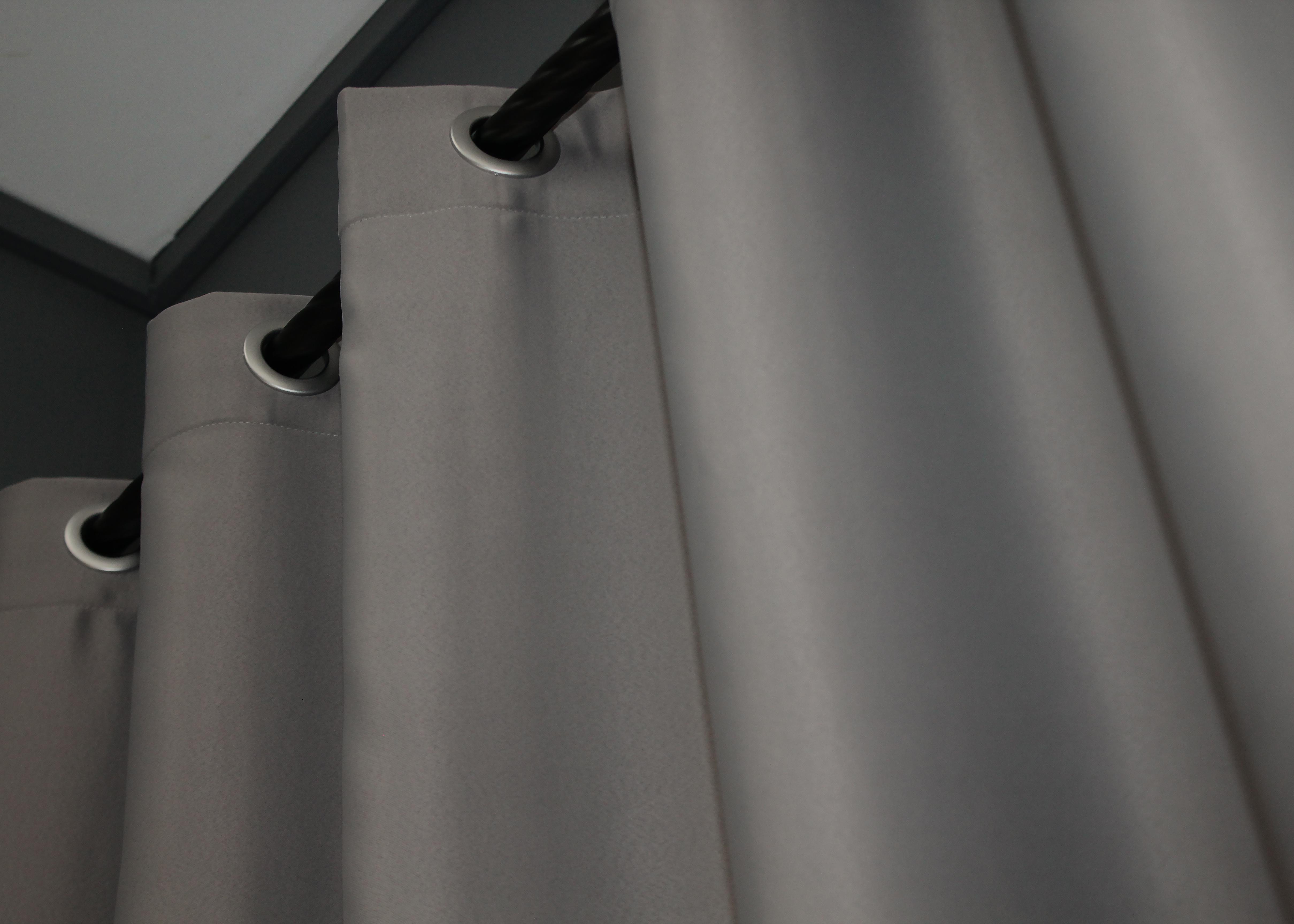 Комплект штор на люверсах VR-Textil Fusion Dimout № 832ш 150х250 см 2 шт. Серый (37-0104) - фото 7 Комплект штор на люверсах VR-Textil Fusion Dimout № 832ш 150х250 см 2 шт. Серый (37-0104) - фото 7