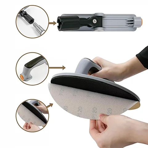 Инструмент для шлифовки стен 6 шт. зернистость 80/120/240 (AN00489) - фото 4