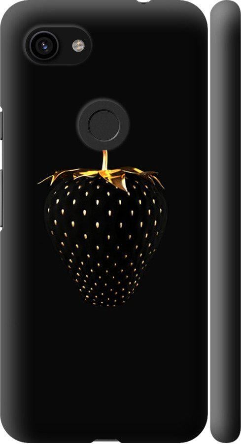 Чохол на Google Pixel 3a Чорна полуниця (3585m-1700-42517)