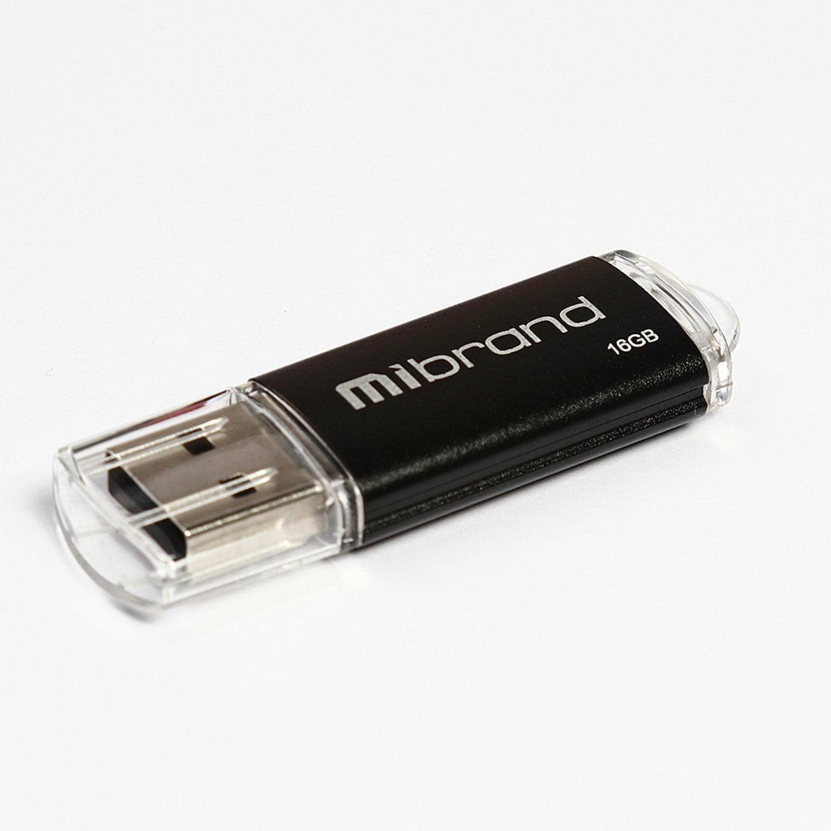 Флеш-накопитель для ноутбука Mibrand USB 2.0 Cougar 16Gb Black (MI2.0/CU16P1B)