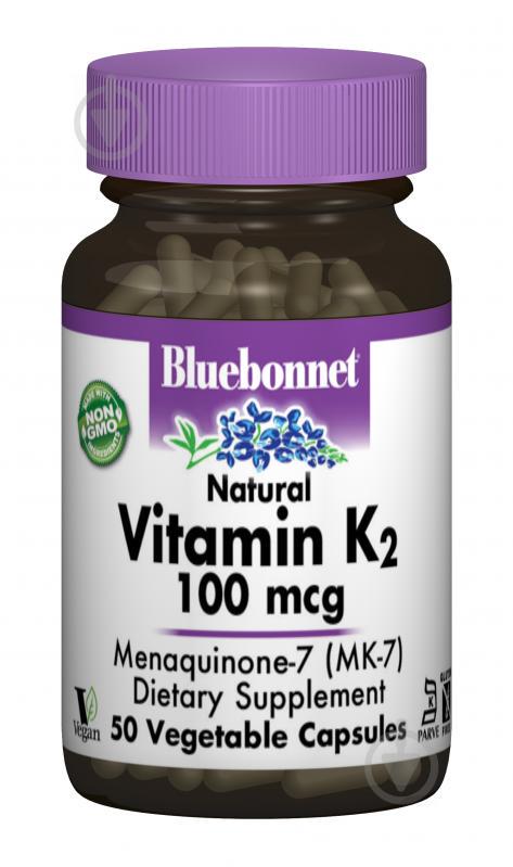 Вітамін К2 100мкг Bluebonnet Nutrition 50 гелевих капсул