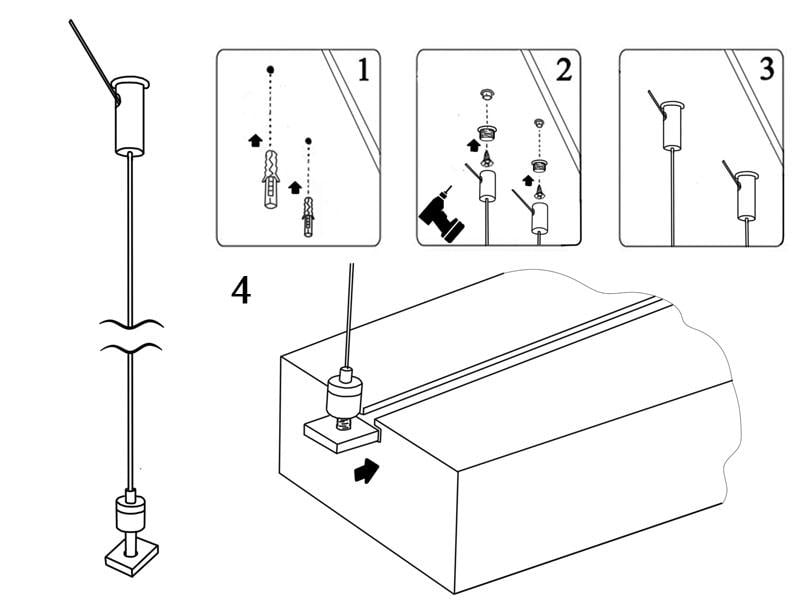 Светильник светодиодный подвесной линейный LEDUA N23-2000 220V 54W 5000 Lm 6000К Красный (25313653) - фото 5 Светильник светодиодный подвесной линейный LEDUA N23-2000 220V 54W 5000 Lm 6000К Красный (25313653) - фото 5
