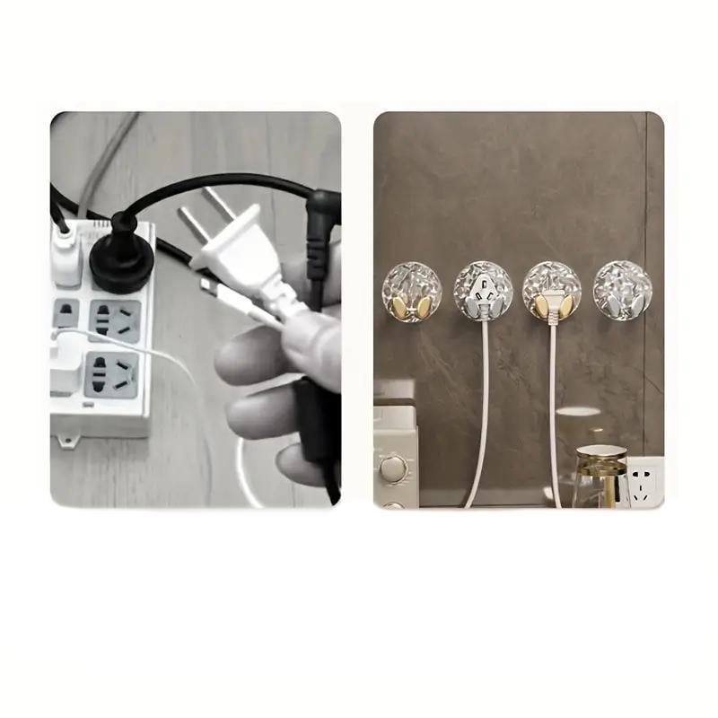 Гачок самоклейний настінний для організації аксесуарів і кабелів Сріблястий з прозорим (3000003763) - фото 9 Гачок самоклейний настінний для організації аксесуарів і кабелів Сріблястий з прозорим (3000003763) - фото 9