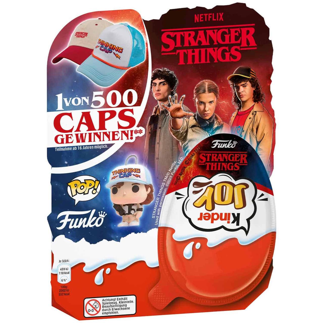 Набір шоколадних яєць Kinder Joy Funko Pop Stranger Things Egg 4 шт. x 20 г (2817898972)