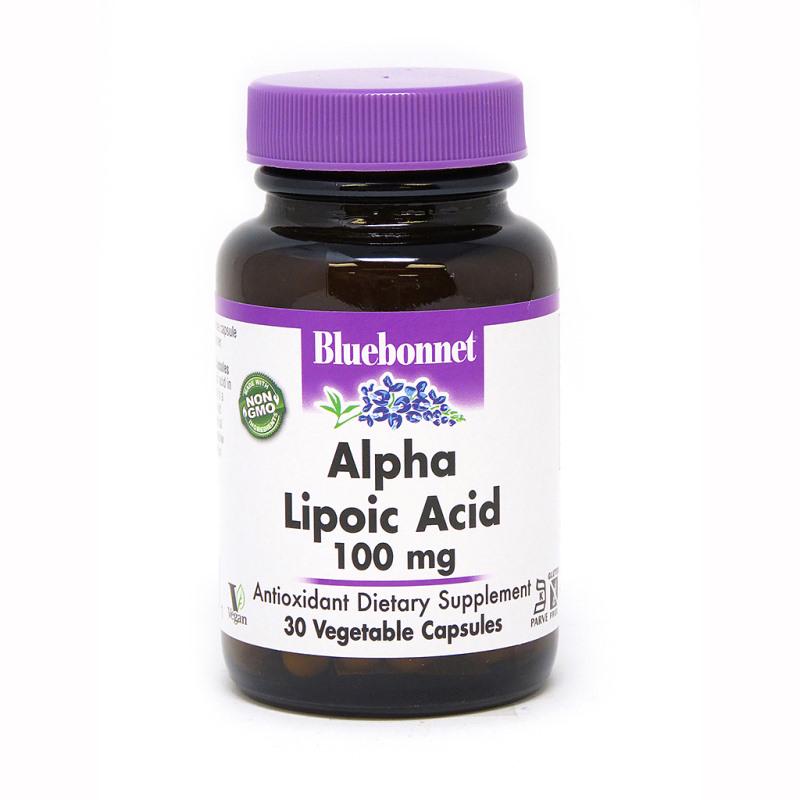 Натуральная добавка Bluebonnet Alpha Lipoic Acid 100 мг 30 капс. (5067)