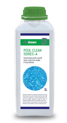 Засіб Biogreen Pool clean series-A для очищення води в басейнах 1 л (18727772)