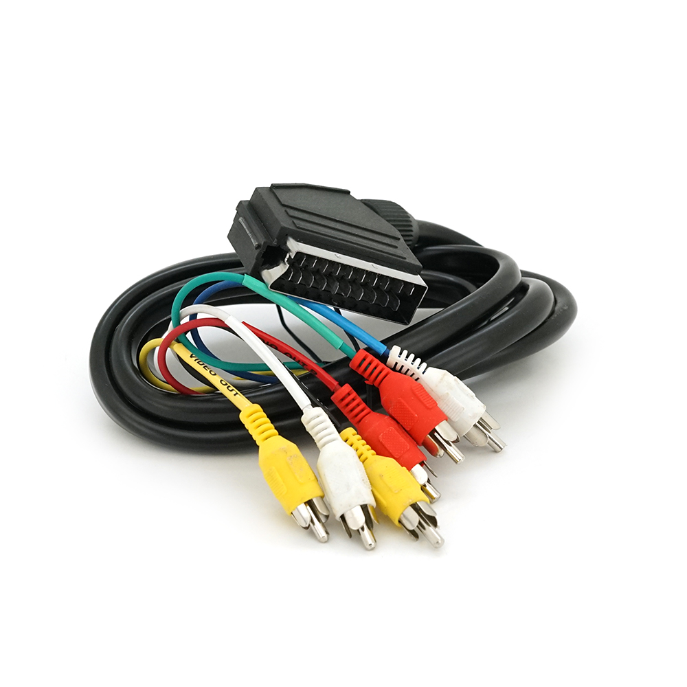 Кабель Merlion Q100 SCART папа-6RCA папа 1 Q00 5 м Черный (24)
