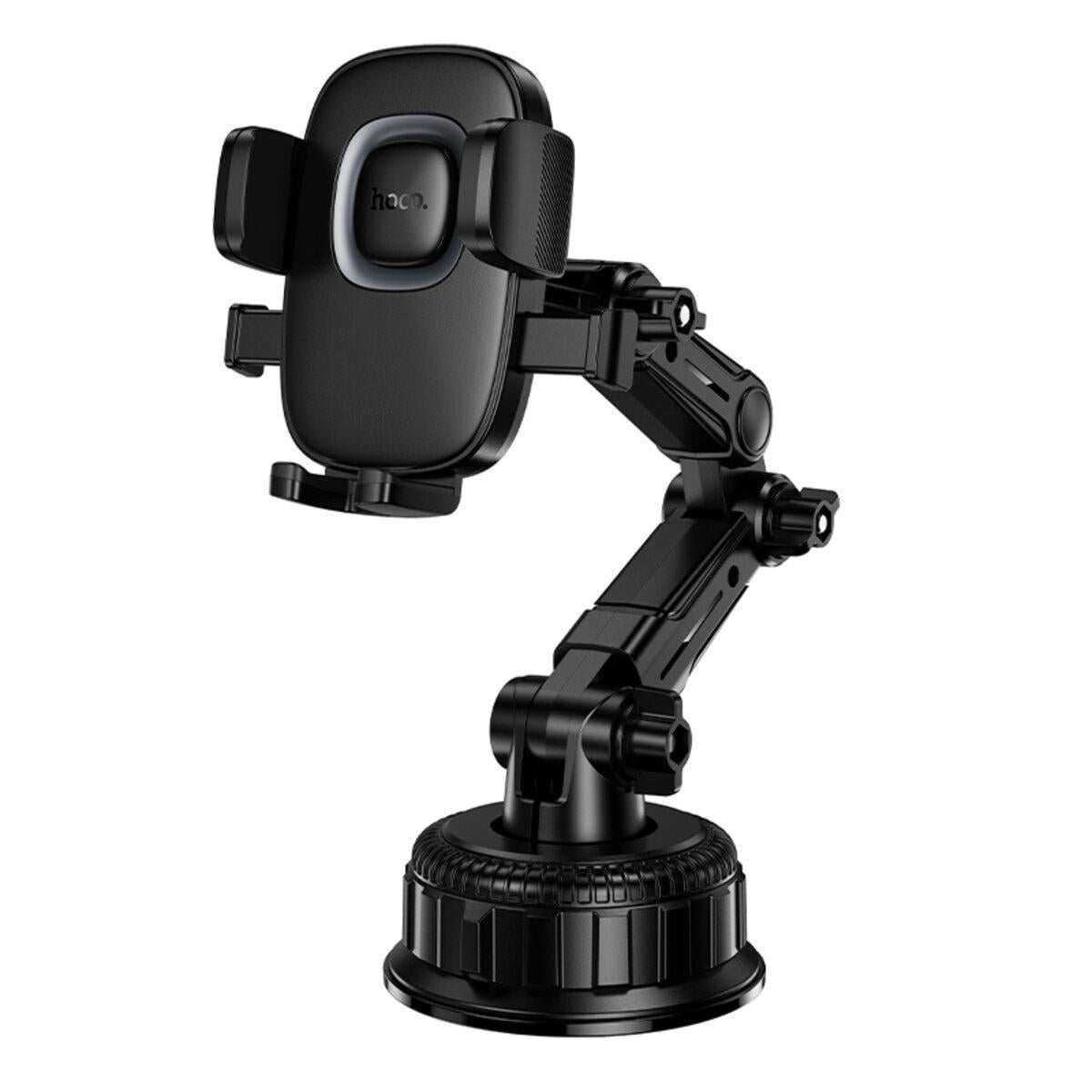 Держатель для телефона автомобильный Hoco H89 Crown large Suction Cup Car Holder Center Console Black (6942007662628)