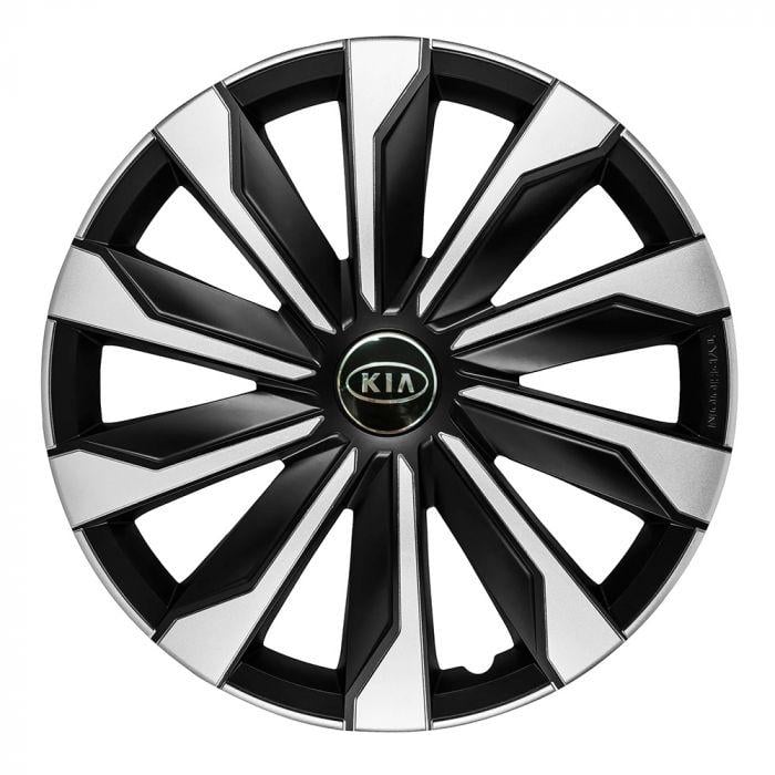 Колпаки 4 Racing Typhoon Kia 4 шт. R16 Silver/Black (29670827) Колпаки 4 Racing Typhoon Kia 4 шт. R16 Silver/Black (29670827)