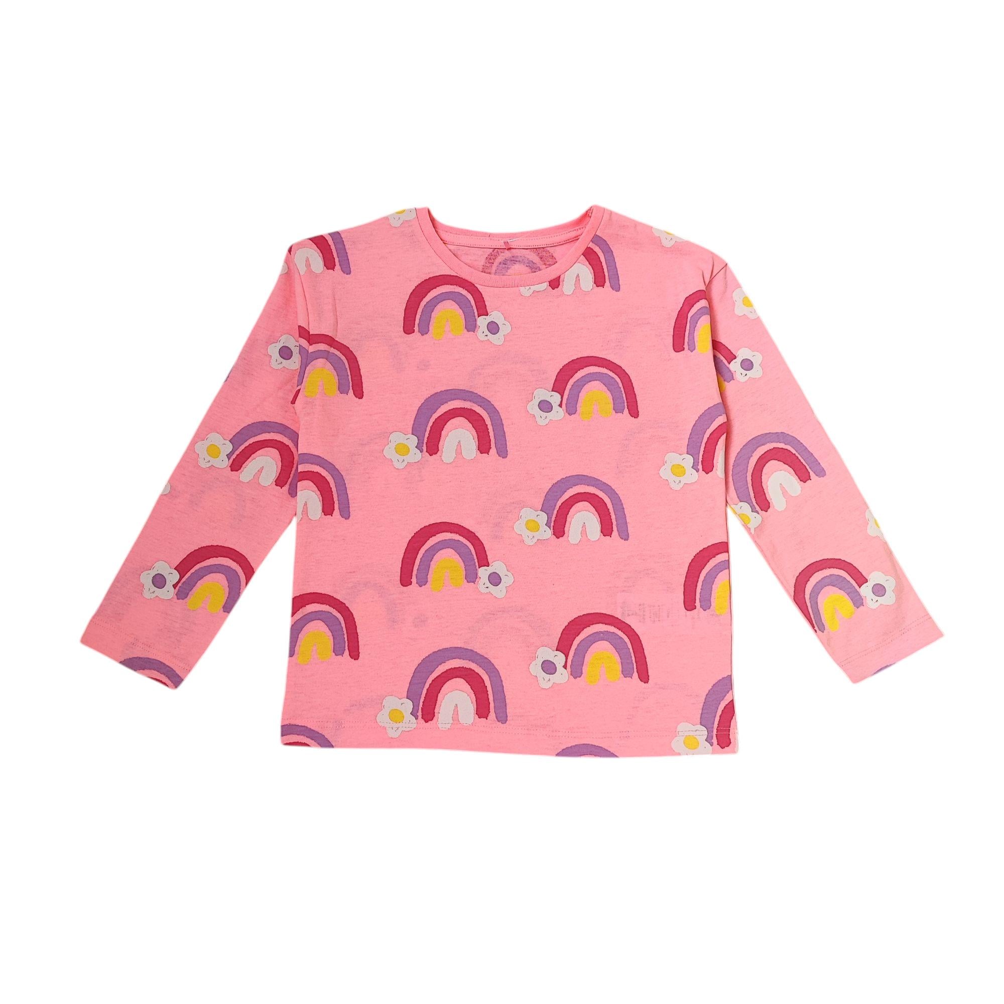 Лонгслив детский для девочки George 104-110 см Розовый (250329005)