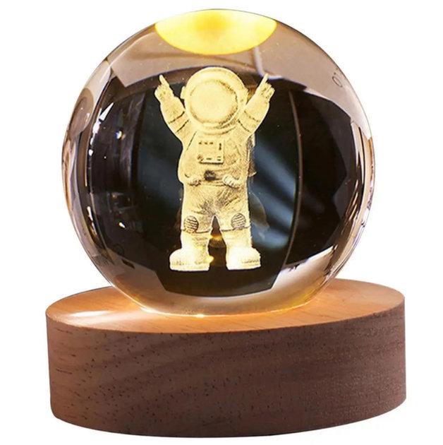 Ночник Crystal Ball Астронавт 6+2 см (32407331)