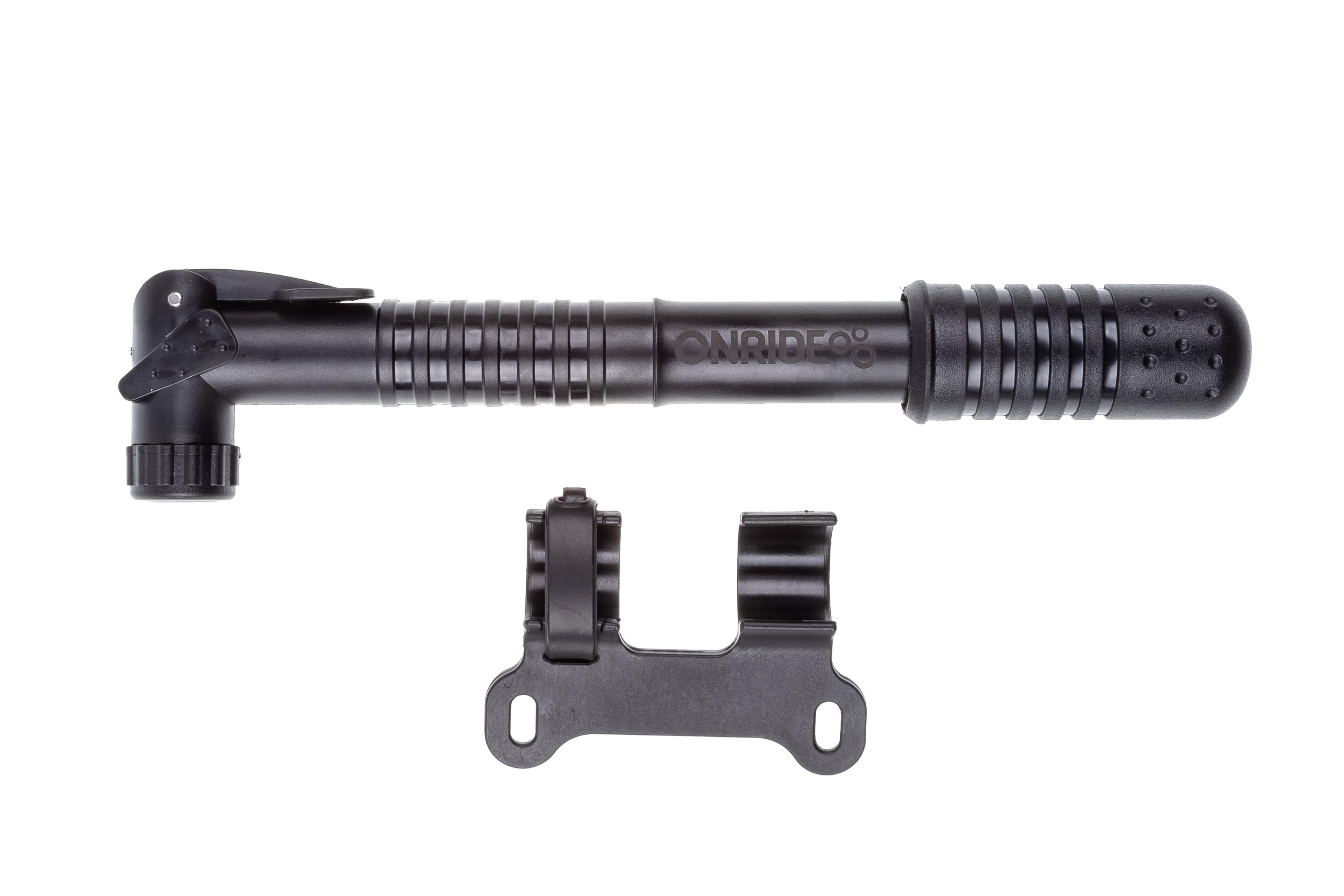 Насос велосипедный OnRide CL Rut компактный AV/FV Черный (2526116103475)