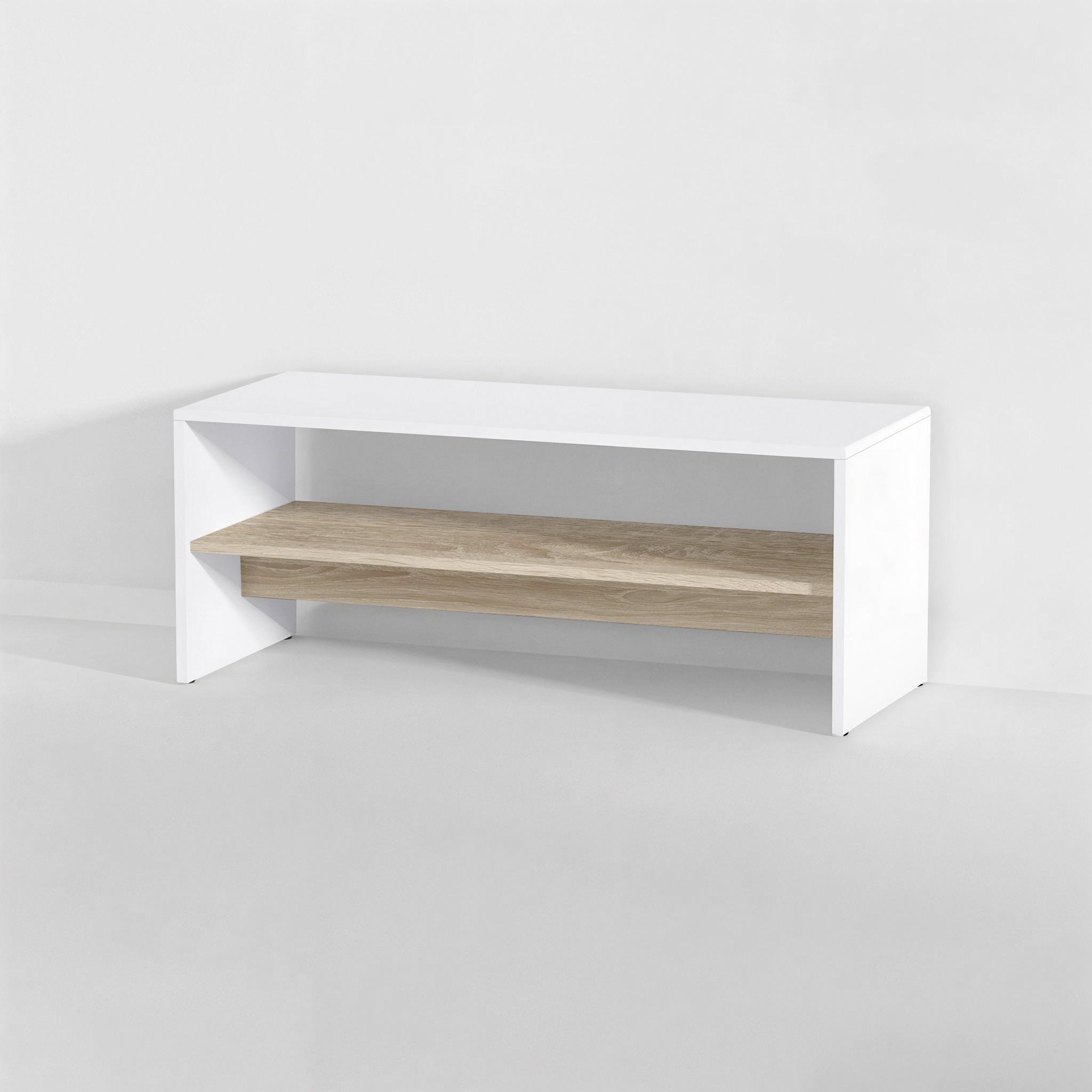 Журнальний стіл F-80 996х398х400 мм Білий/Дуб Сонома - фото 3 Журнальний стіл F-80 996х398х400 мм Білий/Дуб Сонома - фото 3