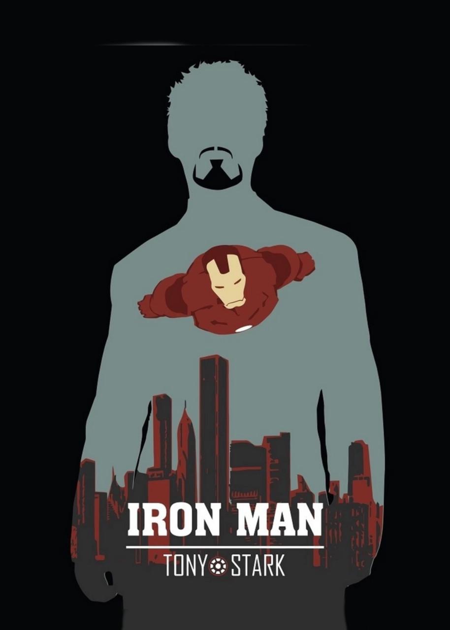 Картина GeekLand Iron Man minimal 40х60 см (IM.09.178)